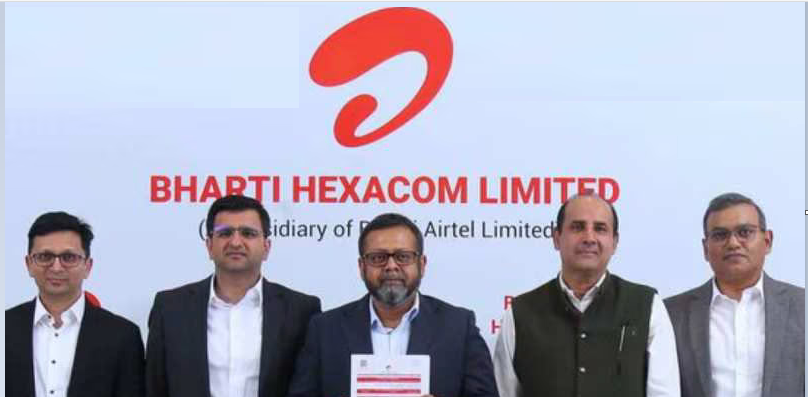 Bharti Hexacom stock price surged as much as 9. 5% on July 16th.